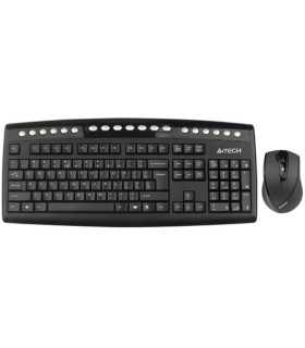 کیبورد و ماوس ای فورتک Keyboard Mouse Wireless A4Tech 9100F